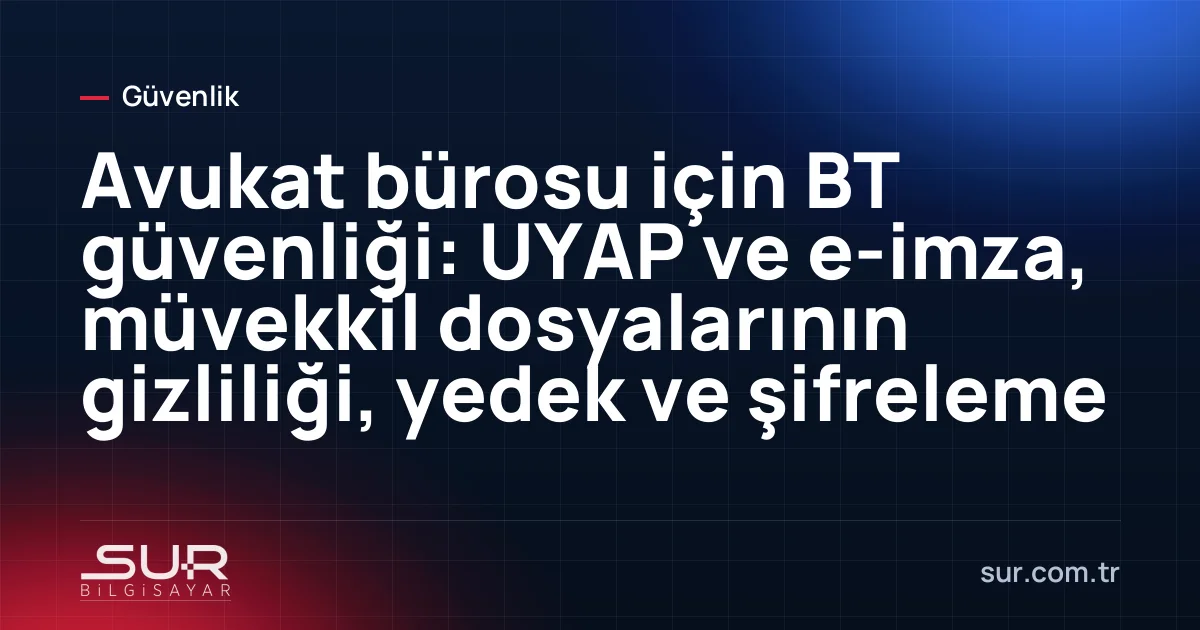 Avukat bürosunda laptop, e-imza kart okuyucu ve dosya dolabı