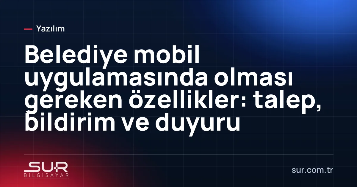 Belediye mobil uygulamasında fotoğraflı talep bildirimi ekranı