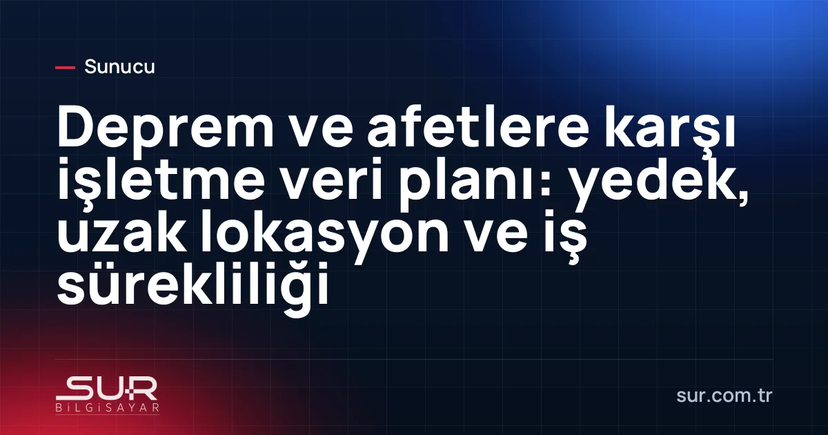 Farklı şehirdeki veri merkezine yedek gönderilmesini gösteren harita