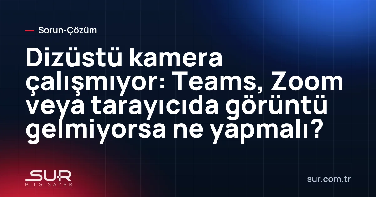 Görüntülü toplantıda siyah kamera ekranı ve dizüstü bilgisayar