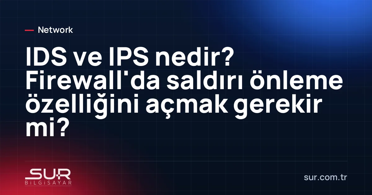 Firewall yönetim panelinde engellenen saldırı girişimleri listesi