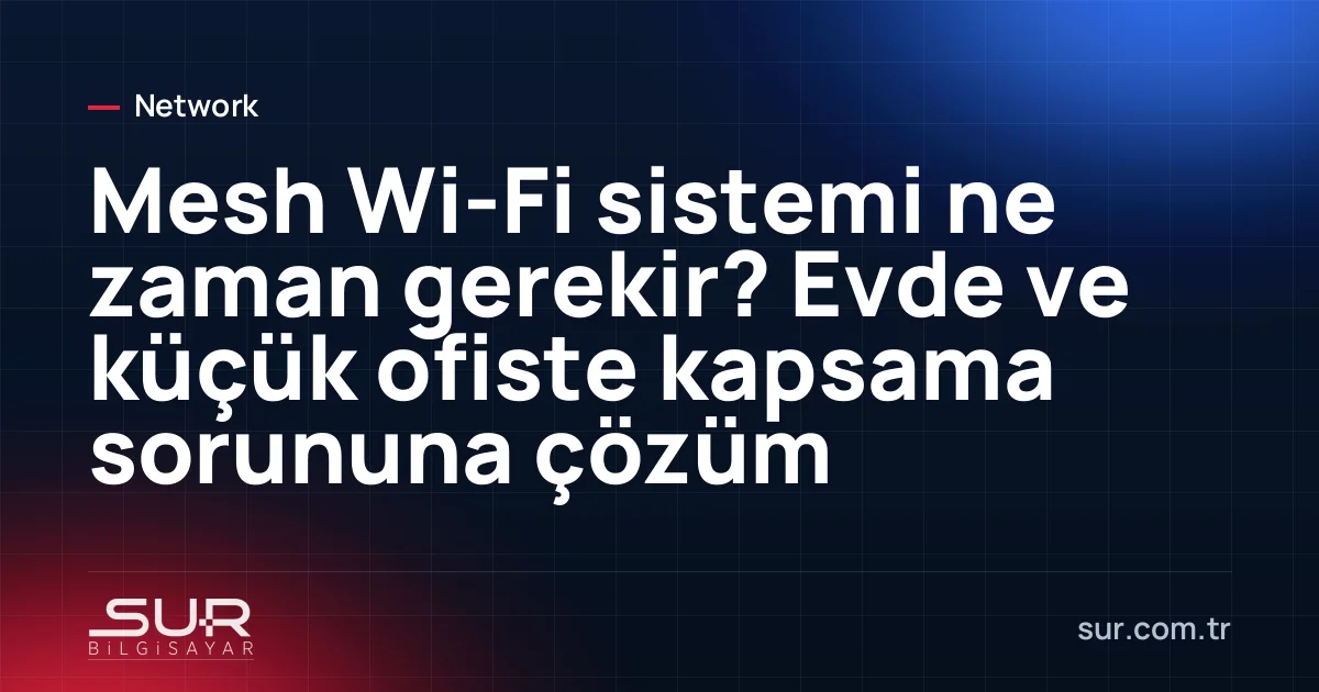 Çok katlı evde farklı odalara yerleştirilmiş mesh Wi-Fi cihazları