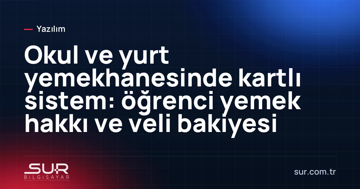 Okul yemekhanesi girişinde kart okuyucu ve öğrenci sırası