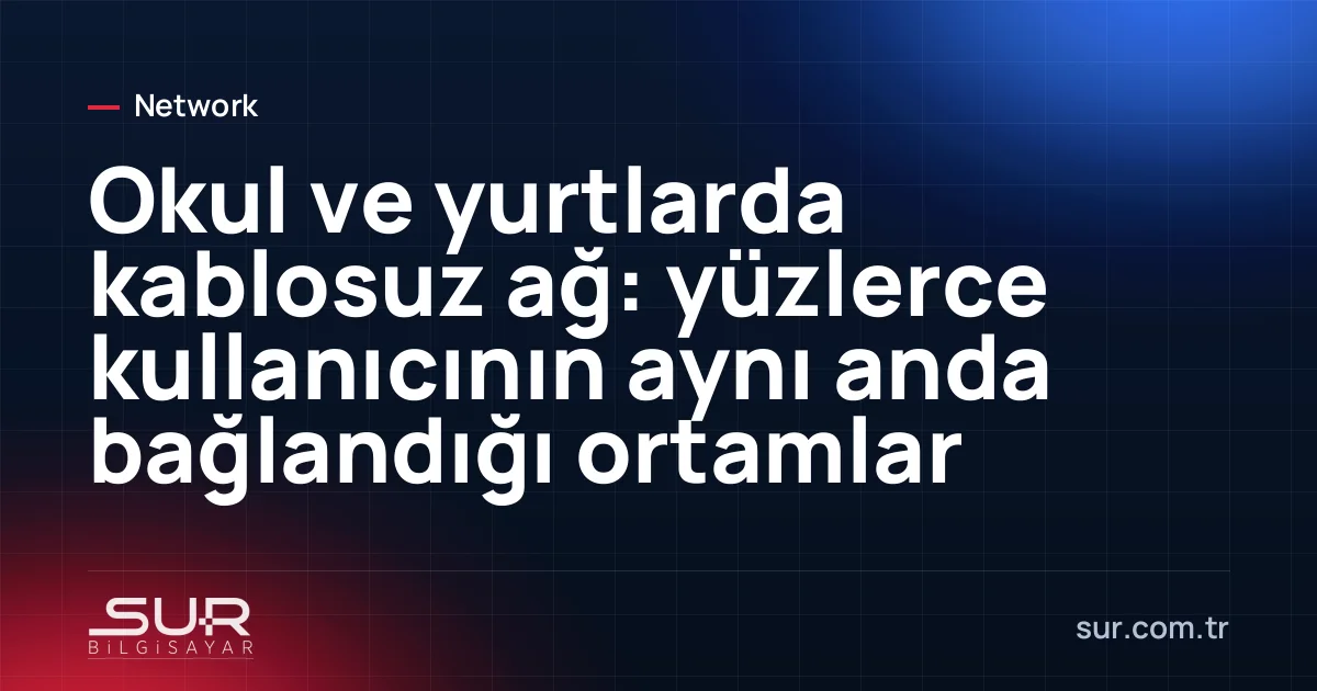 Yurt koridorunda tavana monte kablosuz erişim noktaları