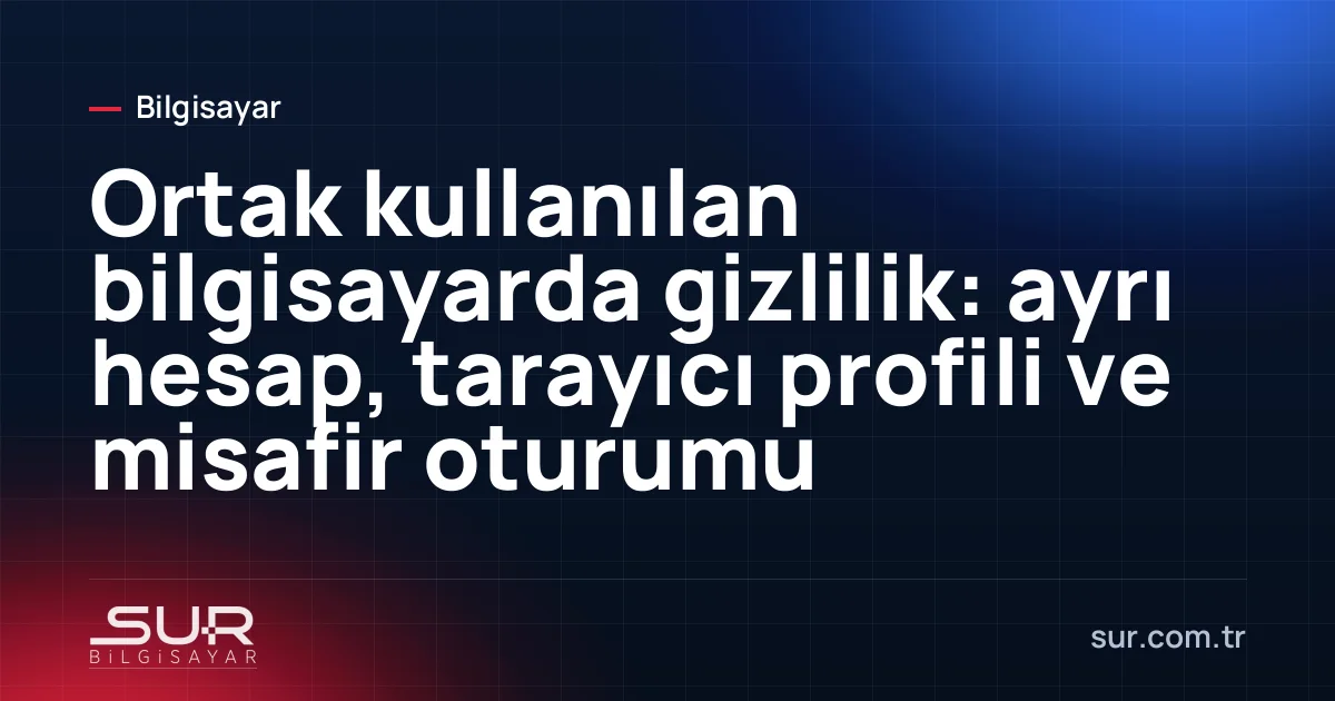 Windows oturum açma ekranında birden fazla kullanıcı hesabı