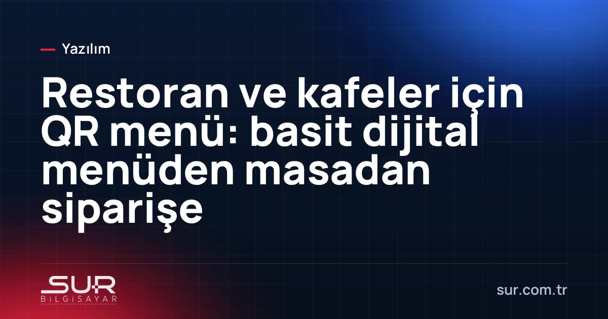 Restoran masasındaki QR kodu telefonla okutan müşteri