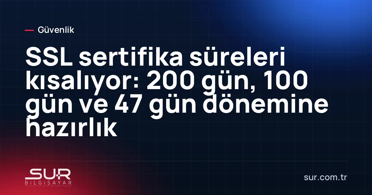 Tarayıcı adres çubuğunda süresi dolmuş sertifika uyarısı